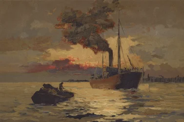 Sonnenuntergang auf der Themse